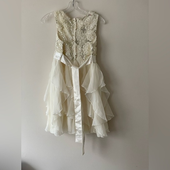 American Princess Floral Ivory Dress Size 14.5 - Picture 9 of 10